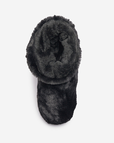 Juodi moteriški sniego batai su kailiu Sattopa- Avalynė