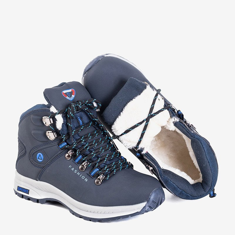 „Inesa“ tamsiai mėlyni moteriški sniego batai su izoliacija - batai