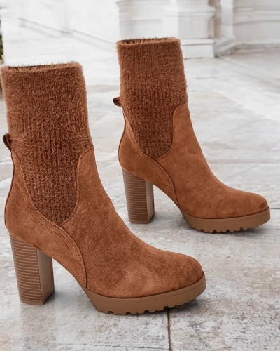 Женские ботильоны на каблуке Royalfashion модель Libbo