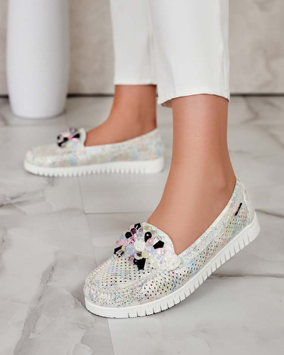 Royalfashion Женские ажурные мокасины из бисера Nasfali