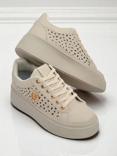 Damskie Sneakersy Aurelia Nero Royalfashion – platforma, eko skóra, sztos!