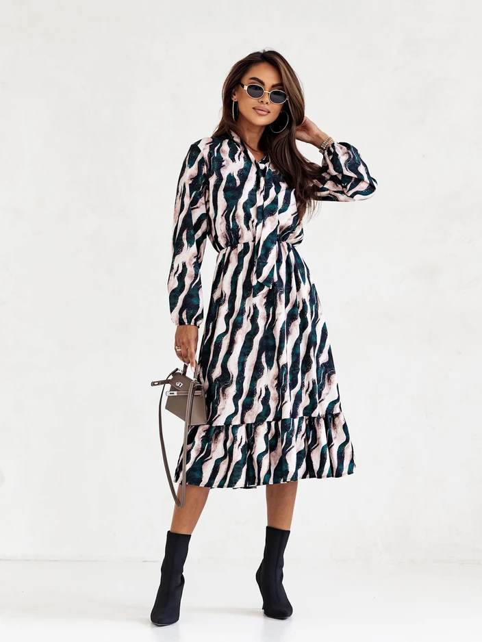 Женское миди-платье Royalfashion с принтом