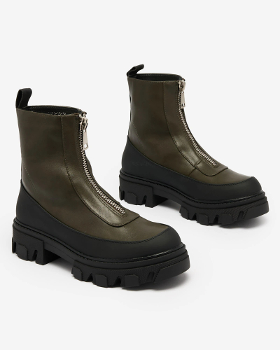 Royalfashion Женские сапоги Opialla цвета хаки