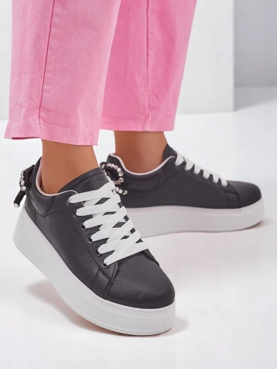 Royalfashion Женские платформенные спортивные кроссовки с бантиком