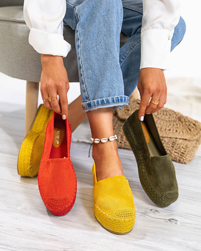 Зеленые женские эспадрильи на платформе Alruna