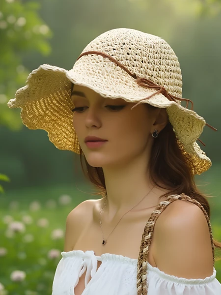 Royalfashion Moteriška šiaudinė skrybėlė Whisper Bow