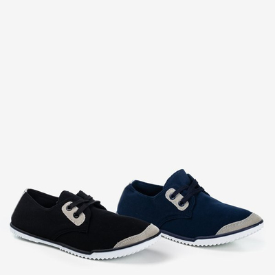 Czarne sportowe tenisówki ze wstawkami Zella - Obuwie