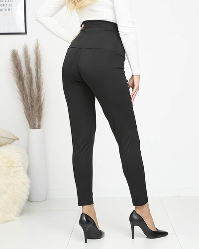 Черные женские моделирующие леггинсы PLUS SIZE- Одежда