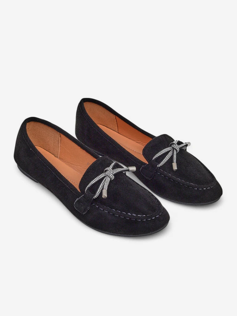 Женские мокасины Royalfashion с бантиком Dicor