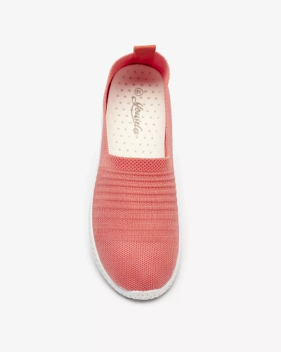 Коралловые женские кеды-слипы Covvu- Footwear
