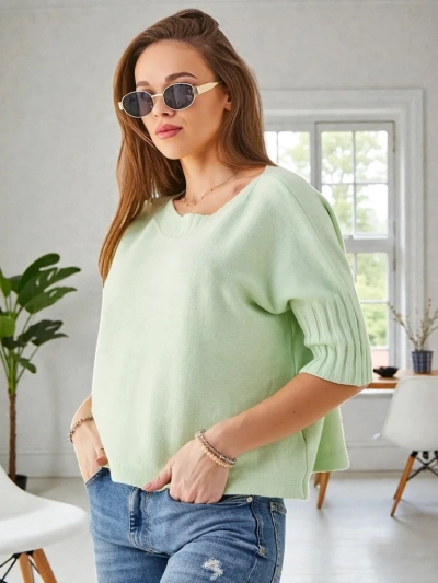 Ройалфешн Женский свитер из вискозы с короткими рукавами