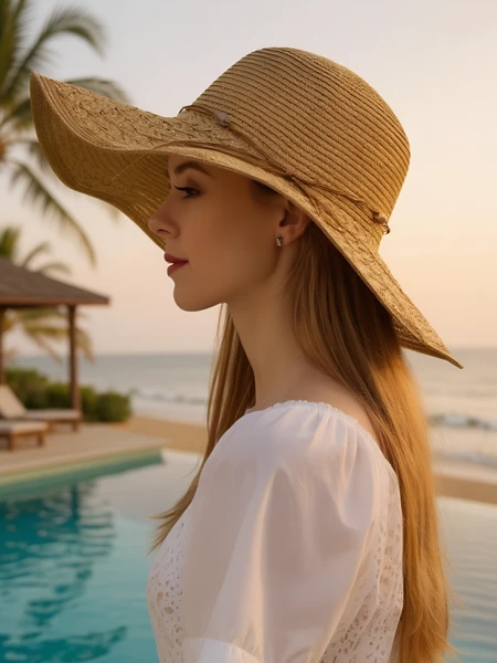 Royalfashion Moteriška šiaudinė skrybėlė Aveline