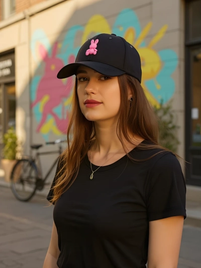 Royalfashion Кепка с нашивкой Bunny Chic
