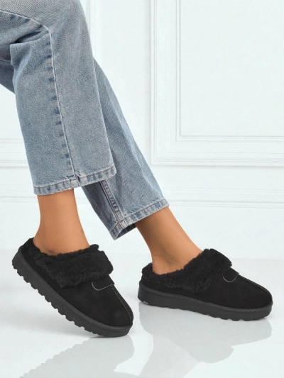 Короткие женские ботинки a'la снегоходы с мехом Velour Fang