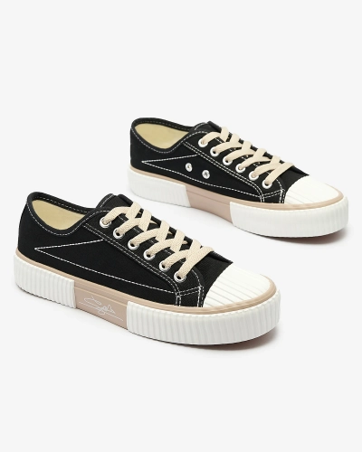 Juodi moteriški suvarstomi sportbačiai Gerity - Avalynė