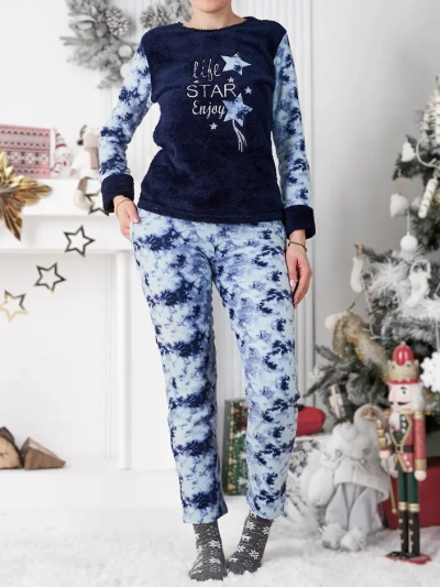 Royalfashion moteriškos pižamos a'la Fleece Life Star Enjoy