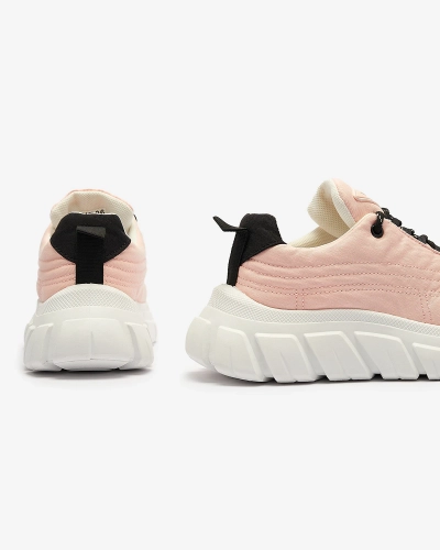 Светло-розовые женские спортивные туфли из ткани Riotay- Footwear