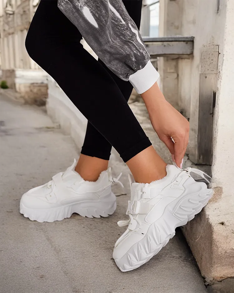 Royalfashion Женские утепленные кроссовки-лодочки