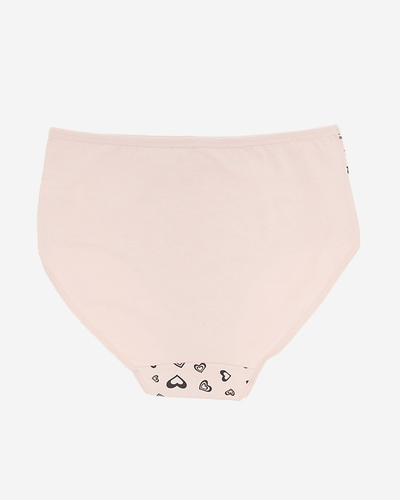 Красные женские трусы с сердечками PLUS SIZE