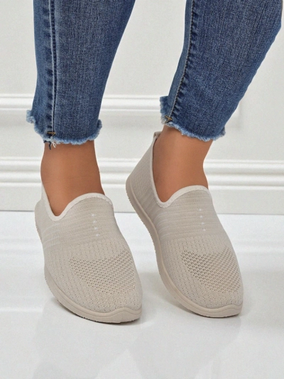 Callista Beige Women's Moccasins Made of Breathable Fabric Spring Summer