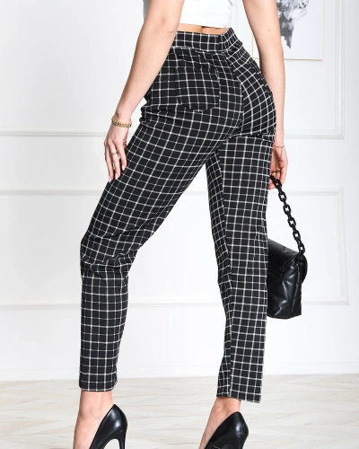 Juodos languotos moteriškos tegings kelnės PLUS SIZE- Drabužiai