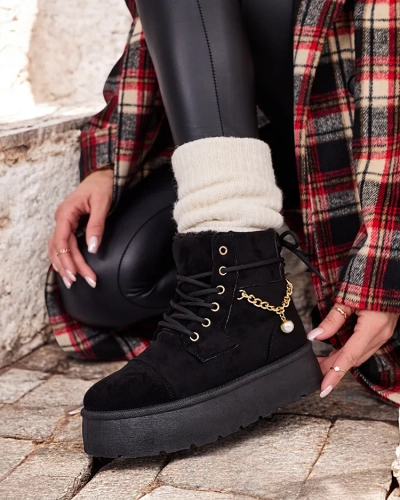 Royalfashion Женские ботинки на шнуровке Woruces