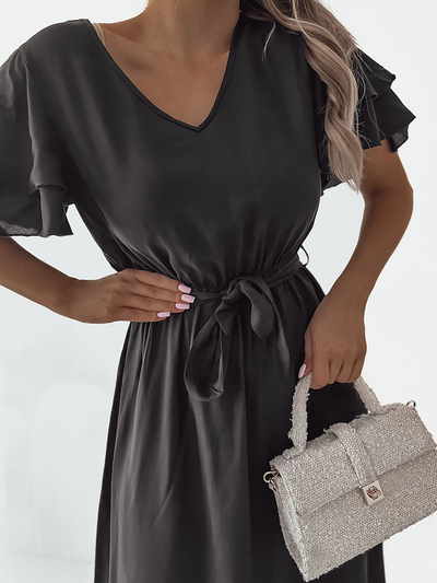 Royalfashion Moteriška paprasta midi suknelė