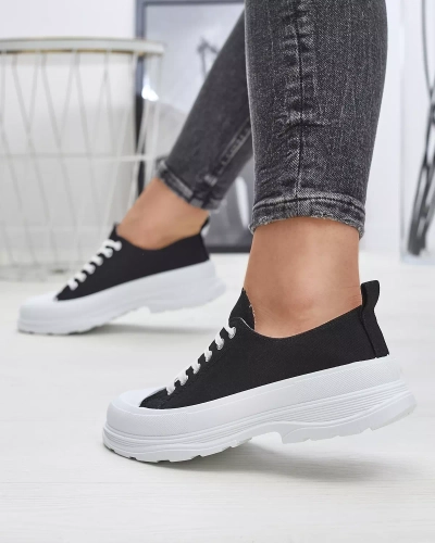 Juodi moteriški sportiniai sportbačiai Cresoma - Avalynė