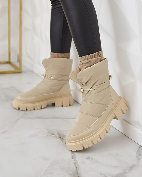 Royalfashion Женские сапоги-скороходы светло-коричневого цвета Sadella