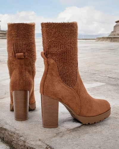 Женские ботильоны на каблуке Royalfashion модель Libbo