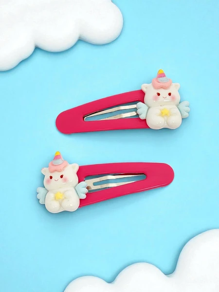 Spalvingi plaukų segtukai Angelicornia