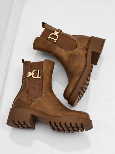 Высокие женские ботильоны из экокожи Ovella