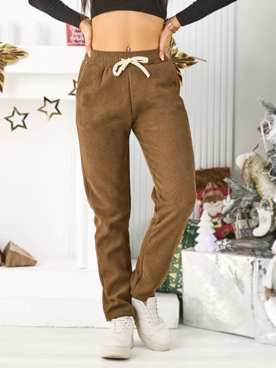 Royalfashion Теплые женские спортивные брюки плюс размер