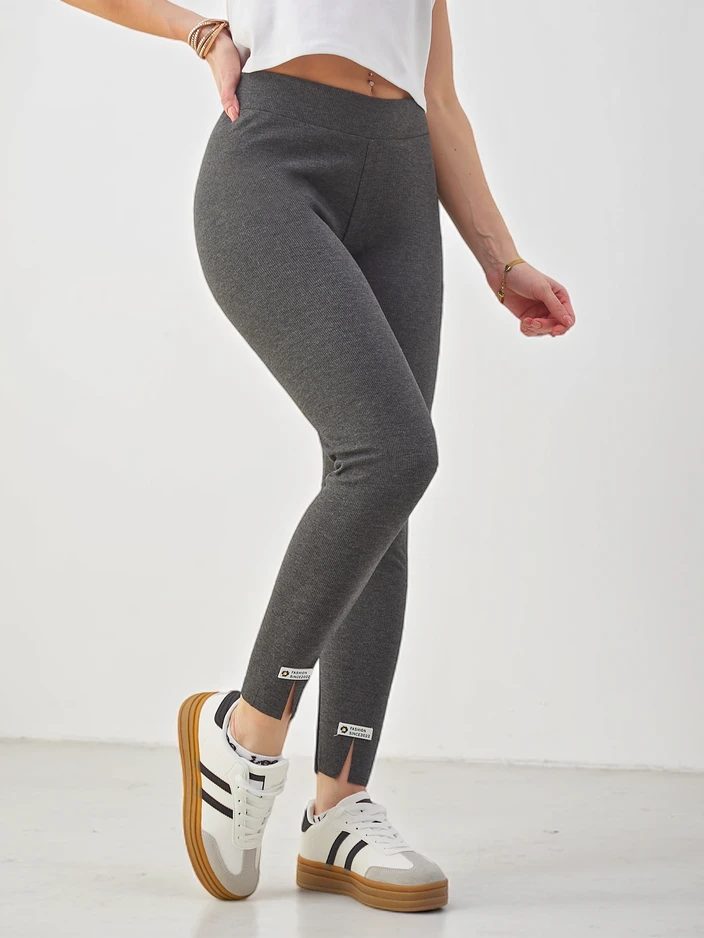 Royalfashion moterų raukiniai medvilniniai legginsai