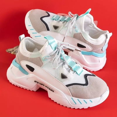 OUTLET Baltos spalvos sportiniai sportbačiai vyrams Mapsy - Avalynė