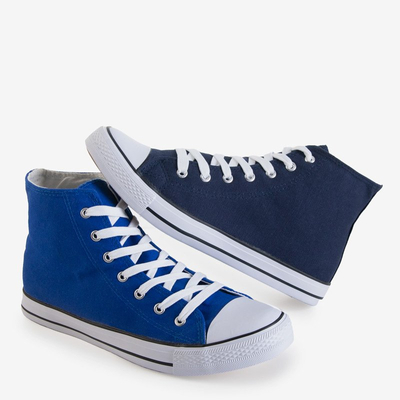 Tamsiai mėlyni vyriški aukštakulniai „Skarle“ sportbačiai-Avalynė