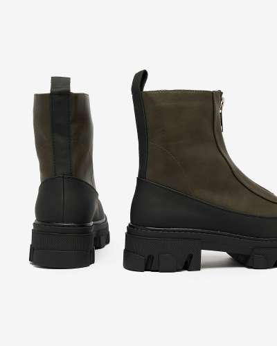 Royalfashion Женские сапоги Opialla цвета хаки