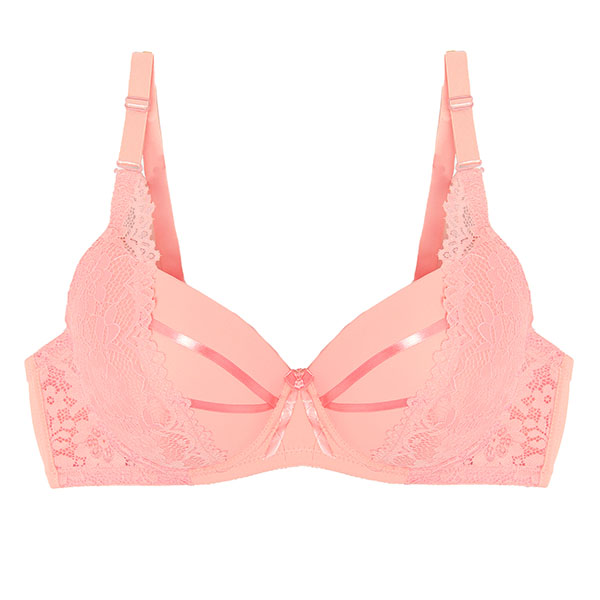 Rožinė paminkštinta liemenėlė – apatinis trikotažas