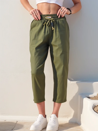 Royalfashion Прямые женские тканевые брюки 7/8