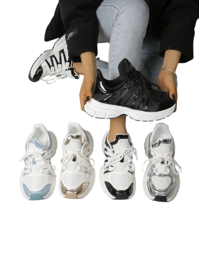 Royalfashion Moteriški sportiniai sneakersai storesniu padu Loness
