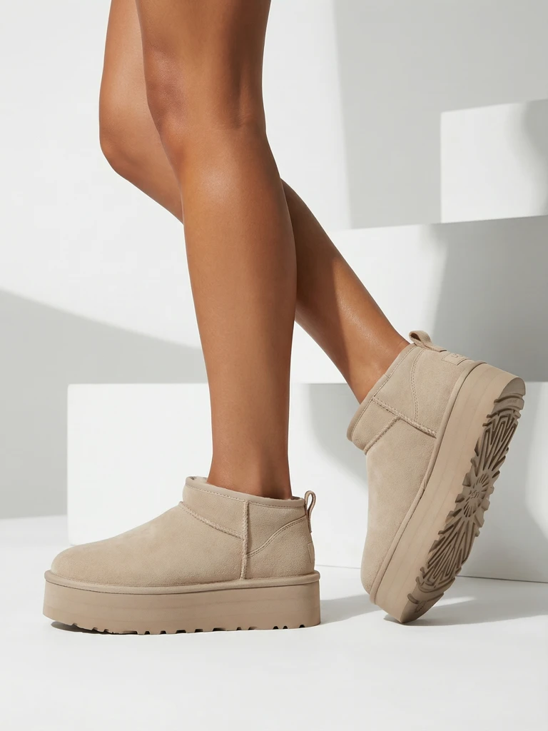 Royalfashion Moteriški trumpi batai a'la sniego batai Ozozi