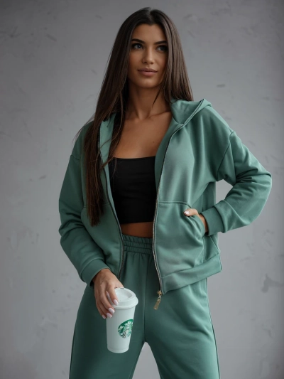 Royalfashion Moteriškas medvilninis treningų komplektas