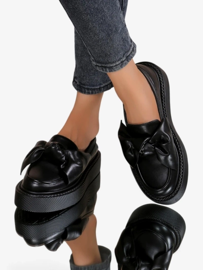 Royalfashion Elegantiški moterų mokasinai su kaspinu Ortto