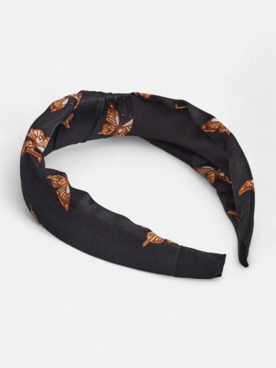 Royalfashion Opaska do włosów w kratkę z motylami Butterfly Weave - ale czad!