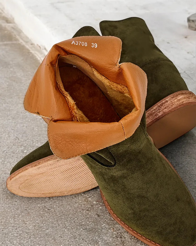 Royalfashion Kovbojų stiliaus baltos ant petnes dengtos platformos Bluston