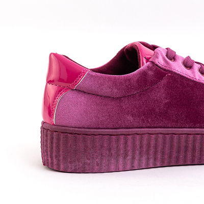 Фиолетовые женские велюровые кеды Briss