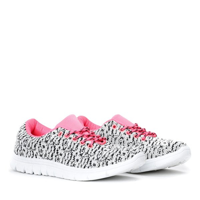 Białe sportowe tenisówki Caralinna- Obuwie