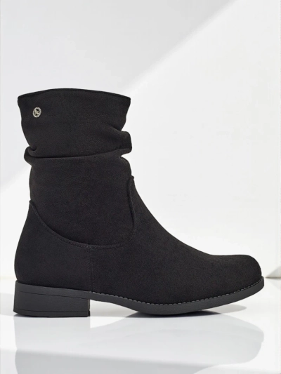 Высокие женские ботинки из эко-замши Norvia