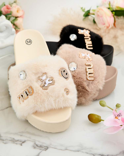 Royalfashion Женские шлепанцы на платформе Helimme