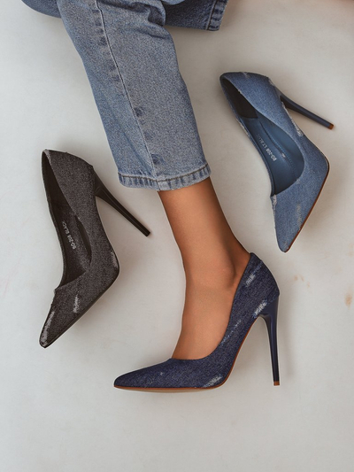 Royalfashion Женские туфли-лодочки на шпильке Denim Chic